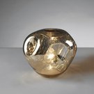 Šviestuvas pastatomas stiklinis aukso sp. 25x24 cm O1404 B