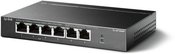 TP-Link TL-SF1006P Switch Unmanaged, Desktop, 6x10/100Mbps ports, 4xPoE+ ports, PSU external, Steel case
