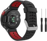 Tech-Protect ремешок для часов Smooth Garmin Forerunner 220/230/235/630/735XT, черный/красный