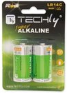 Techly Alkaline batteries LR14C 2 pcs, (IBT-LR14T2B)