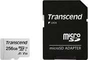 Transcend microSDXC 300S-A 256GB Class 10 UHS-I U3 V30 A1