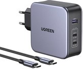 UGREEN Nexode USB-A+2*USB-C 140W GaN Fast Charger+USB-C Cable 2m
