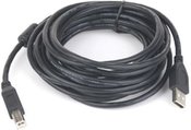 USB 2.0 A-plug B-plug 3 m (10 ft) cable with ferrite core Gembird