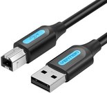 USB 2.0 A to B cable Vention COQBJ 5m Black PVC