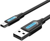 USB 2.0 A to Mini-B cable Vention COMBF 1m Black PVC