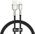 USB cable for Lightning Baseus Cafule, 2.4A, 0,25m (black)