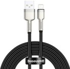 USB cable for Lightning Baseus Cafule, 2.4A, 2m (black)