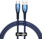 USB cable for USB-C Baseus Glimmer Series, 100W, 1m (Blue)