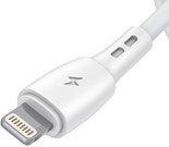 USB to Lightning cable Vipfan Racing X05, 3A, 1m (white)