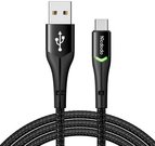 USB to USB-C Mcdodo Magnificence CA-7960 LED cable, 1m (black)