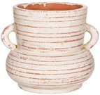 Vaza keramikinė baltos/molio spalvos 23,5x21x19 cm Daphne Sass & Belle 110127
