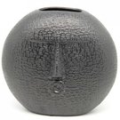 Vaza keramikinė juoda apvali 26x17x27 cm
