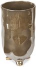 Vaza keramikinė rudos, perlo spalvos D12xH21 cm St Tropez 100984