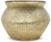 Vaza metalinė 19,5x25x25 cm 114053 sendinto aukso spalvos