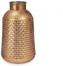 Vaza metalinė 22,5x22,5x39,5 cm sendinto aukso spalvos 75116