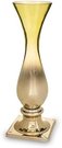 Vaza stiklinė ant kojelės aukso spalvos 41x13x13 cm 142219