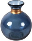 Vaza stiklinė mėlyna D11xH13 cm 102149
