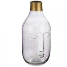 Vaza stiklinė pilka Veidas 12x11x24,5 cm Giftdecor 81727
