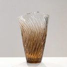 Vaza stiklinė ruda/skaidri D22xH35.5 cm HR-V004