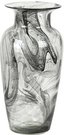 Vaza stiklinė skaidri, pilkos spalvos D13xH28 cm Parlane 102502