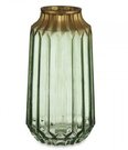Vaza stiklinė žalsva D13xH23,5 cm Giftdecor 81725
