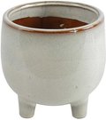 Vazonas keramikinis ant kojelių D18xH18 cm pilkos spalvos Robina 104921