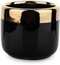 Vazonėlis keramikinis juodos/aukso sp. 6,5x7,5x7,5 cm 136598