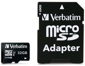 Verbatim microSDHC 32GB Class 10 incl Adapter