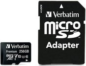 Verbatim microSDXC 256GB Class 10 UHS-I incl Adapter