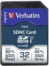 Verbatim SDHC Card Pro 32GB Class 10 UHS-I