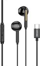 Vipfan M11 wired in-ear headphones, USB-C (black)