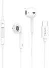Vipfan M14 wired in-ear headphones, USB-C, 1.1m (white)