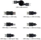 Vivanco комплект адаптеров USB 6шт (45259)