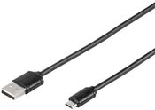 Vivanco cable microUSB - USB 1 м, черный (35815)
