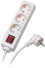 Vivanco extension cord 3 sockets 1.4m with switch, white (28256)