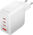 Wall charger, Vention, FEIW0-EU, 3xUSB-C, USB- A, 140W/140W/30W/18W, GaN (white)