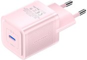 Wall charger, Vention, FEPP0-EU, USB-C, 20W, GaN (pink)