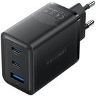 Wall charger, Vention, FERB0-EU, 2xUSB-C, USB- A, 65W/65W/30W, GaN (black)