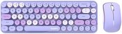 Wireless keyboard + mouse set MOFII Bean 2.4G (Purple)