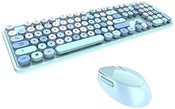 Wireless keyboard + mouse set MOFII Sweet 2.4G (blue)