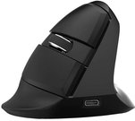 Wireless Vertical Mouse Delux M618Mini BT+2.4G RGB 4000DPI (black)