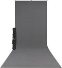 Westcott X Drop Wrinkle Resistant Backdrop Kit   Neutral Gray Sweep (5' x 12')