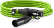 XLR CABLE-3m green - XLR/XLR kabel