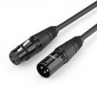 XLR female to XLR male cable UGREEN AV130 3m (black)