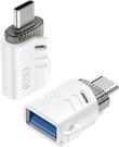 XO adapter USB-USB-C OTG, white (NB256B)