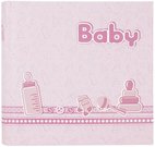 ZEP Bebe pink 24x24 20 Seiten Babyalbum BE2420P