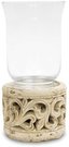 Žvakidė keramikinė su stiklu 22,5x11x11 cm 109665