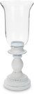 Žvakidė stiklinė/metalinė baltos sp. 38,5x14,5x14,5 cm 136061
