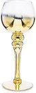 Žvakidė taurės formos stiklinė aukso sp. 25x10x10 cm 131445