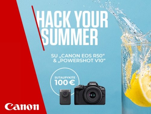 Canon cashback (pinigų grąžinimo) akcija